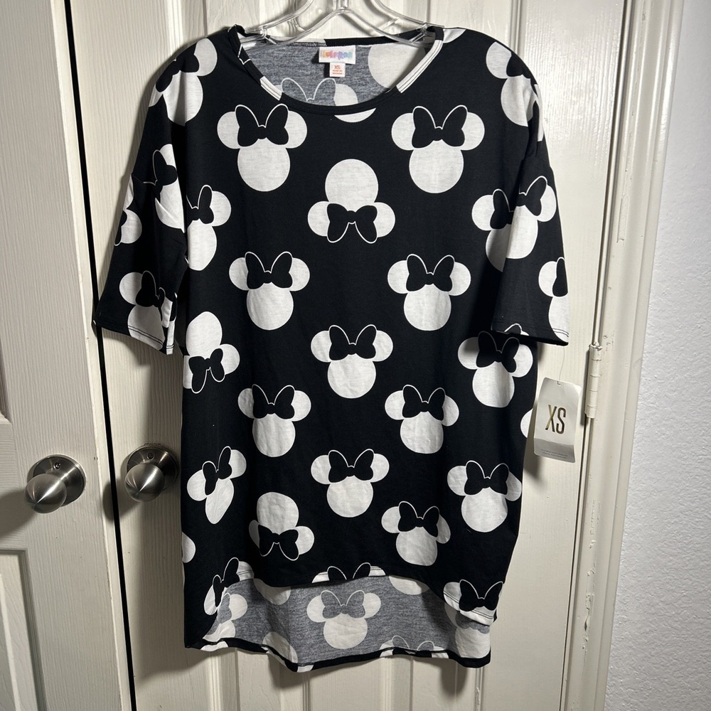 NWT LuLaRoe‎ Disney Minnie Mouse Irma XS Lularoe Shirt Top